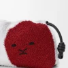 Flamenco Purse Média com Contas de Leão em lona com contas e pele de bezerro Flamenco Purse Média com Contas de Leão em lona com contas e pele de bezerro