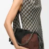 Flamenco Purse Média com Contas de Leão em lona com contas e pele de bezerro Flamenco Purse Média com Contas de Leão em lona com contas e pele de bezerro