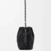 Flamenco Purse Média com Contas de Leão em lona com contas e pele de bezerro Flamenco Purse Média com Contas de Leão em lona com contas e pele de bezerro