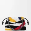 Flamenco Purse Média em Nappa Bordada Flamenco Purse Média em Nappa Bordada