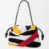 Flamenco Purse Média em Nappa Bordada Flamenco Purse Média em Nappa Bordada