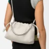 Flamenco Purse Média em pele de bezerro de grão fino Flamenco Purse Média em pele de bezerro de grão fino