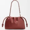 Flamenco Purse Média em pele de bezerro de grão fino Flamenco Purse Média em pele de bezerro de grão fino