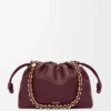 Flamenco Purse Média em pele de cordeiro napa suave Flamenco Purse Média em pele de cordeiro napa suave