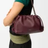 Flamenco Purse Média em pele de cordeiro napa suave Flamenco Purse Média em pele de cordeiro napa suave