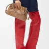 Flamenco Purse Média em pele de cordeiro napa suave Flamenco Purse Média em pele de cordeiro napa suave