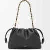 Flamenco Purse Média em pele de cordeiro napa suave Flamenco Purse Média em pele de cordeiro napa suave