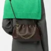 Flamenco Purse Média em pele de cordeiro napa suave Flamenco Purse Média em pele de cordeiro napa suave