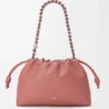 Flamenco Purse Média em pele de cordeiro napa suave Flamenco Purse Média em pele de cordeiro napa suave