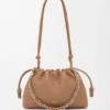 Flamenco Purse Média em pele de cordeiro napa suave Flamenco Purse Média em pele de cordeiro napa suave