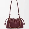 Flamenco Purse Média em pele de cordeiro napa suave Flamenco Purse Média em pele de cordeiro napa suave