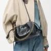 Flamenco Purse Média em pele de hagfish Flamenco Purse Média em pele de hagfish