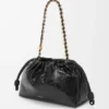 Flamenco Purse Média em pele de hagfish Flamenco Purse Média em pele de hagfish