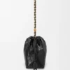 Flamenco Purse Média em pele de hagfish Flamenco Purse Média em pele de hagfish