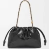 Flamenco Purse Média em pele de hagfish Flamenco Purse Média em pele de hagfish
