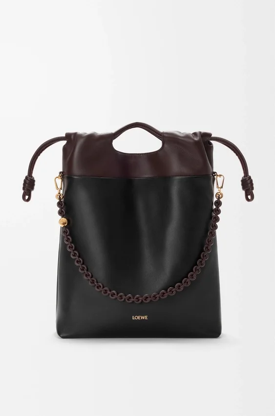 Flamenco Purse Tote em pele de borrego napa suave Flamenco Purse Tote em pele de borrego napa suave