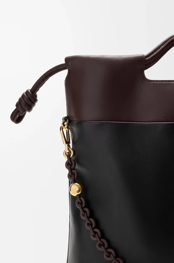 Flamenco Purse Tote em pele de borrego napa suave Flamenco Purse Tote em pele de borrego napa suave