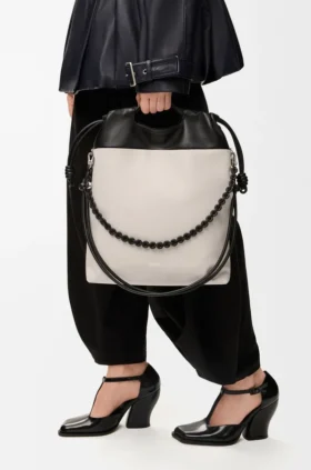 Flamenco Purse Tote em pele de borrego napa suave Flamenco Purse Tote em pele de borrego napa suave