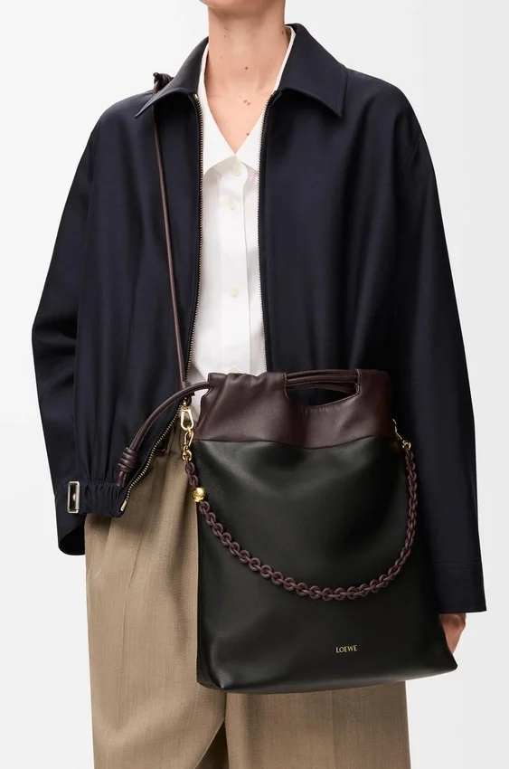 Flamenco Purse Tote em pele de borrego napa suave Flamenco Purse Tote em pele de borrego napa suave
