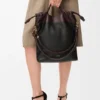 Flamenco Purse Tote em pele de borrego napa suave Flamenco Purse Tote em pele de borrego napa suave