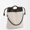 Flamenco Purse Tote em pele de borrego napa suave Flamenco Purse Tote em pele de borrego napa suave