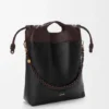 Flamenco Purse Tote em pele de borrego napa suave Flamenco Purse Tote em pele de borrego napa suave