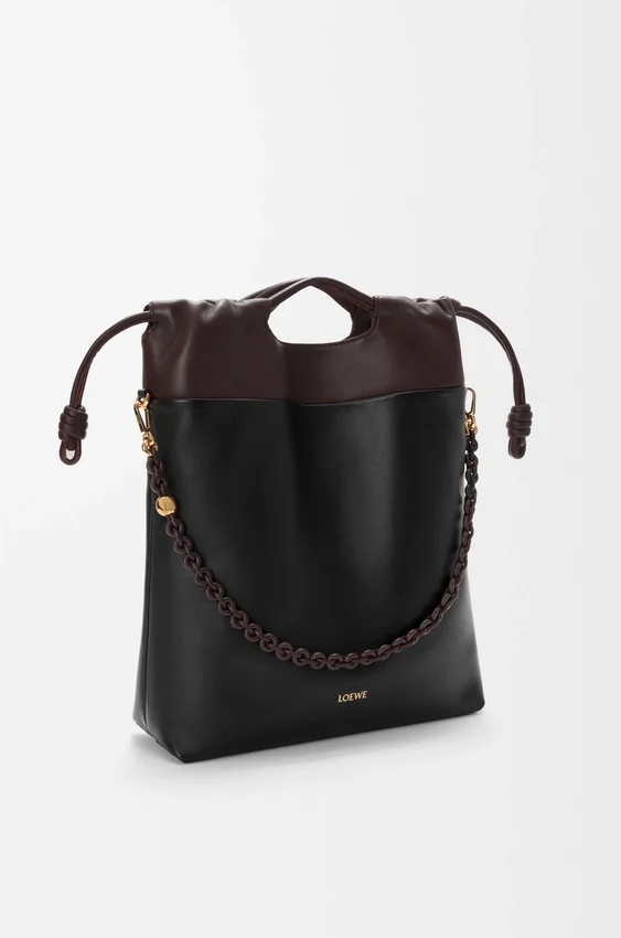 Flamenco Purse Tote em pele de borrego napa suave Flamenco Purse Tote em pele de borrego napa suave
