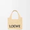 Font Tote «Mini Loewe» em ráfia Font Tote «Mini Loewe» em ráfia