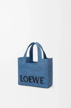 Font Tote «Mini Loewe» em ráfia