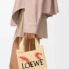 Font Tote «Mini Loewe» em ráfia Font Tote «Mini Loewe» em ráfia