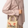 Font Tote «Mini Loewe» em ráfia Font Tote «Mini Loewe» em ráfia