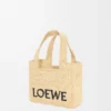 Font Tote «Mini Loewe» em ráfia Font Tote «Mini Loewe» em ráfia