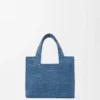 Font Tote «Mini Loewe» em ráfia Font Tote «Mini Loewe» em ráfia