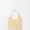 Font Tote «Mini Loewe» em ráfia Font Tote «Mini Loewe» em ráfia