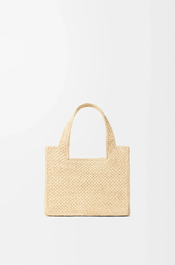Font Tote «Mini Loewe» em ráfia Font Tote «Mini Loewe» em ráfia
