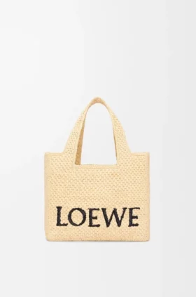 Font Tote «Small Loewe» em ráfia