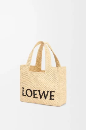 Font Tote «Small Loewe» em ráfia