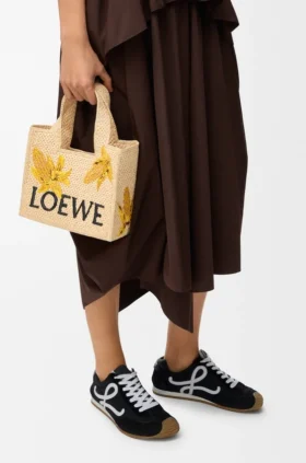 Font Tote «Small Loewe» em ráfia