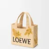 Font Tote «Small Loewe» em ráfia Font Tote «Small Loewe» em ráfia