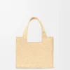 Font Tote «Small Loewe» em ráfia Font Tote «Small Loewe» em ráfia