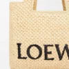 Font Tote «Small Loewe» em ráfia