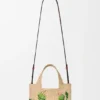 Font Tote «Small Loewe» em ráfia Font Tote «Small Loewe» em ráfia