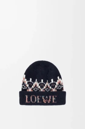 Gorro em mistura de lã