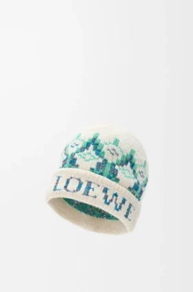 Gorro em mistura de lã