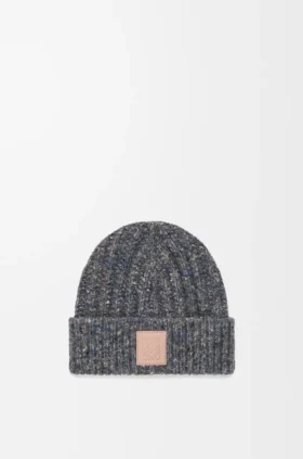 Gorro em mistura de lã e caxemira