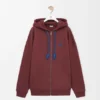 Hoodie com fecho em algodão Hoodie com fecho em algodão