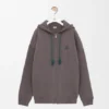 Hoodie com fecho em algodão Hoodie com fecho em algodão