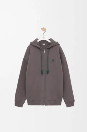 Hoodie com fecho em algodão Hoodie com fecho em algodão