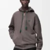 Hoodie com fecho em algodão Hoodie com fecho em algodão