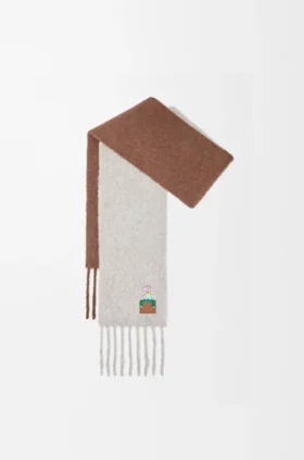 Lenço em mistura de alpaca e lã